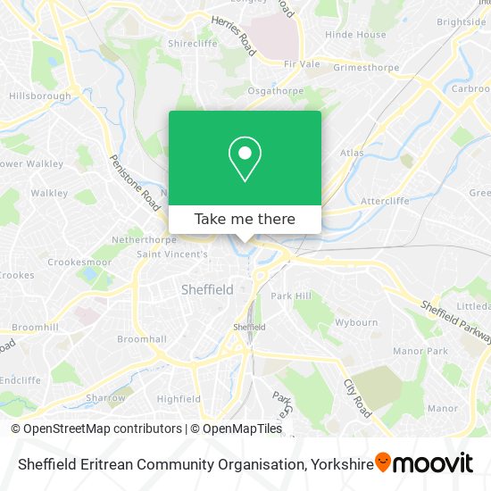 Sheffield Eritrean Community Organisation map