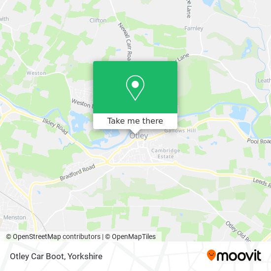 Otley Car Boot map