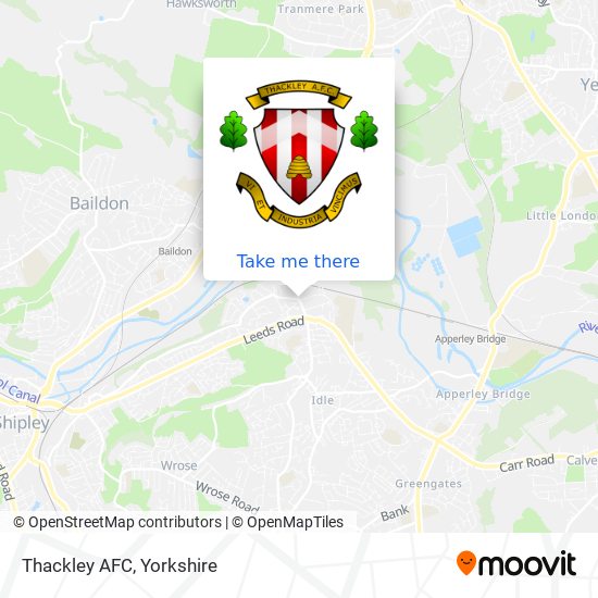 Thackley AFC map