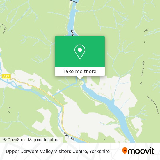 Upper Derwent Valley Visitors Centre map