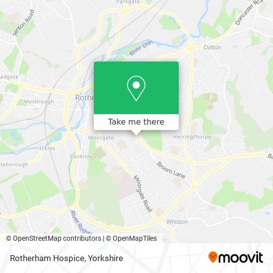 Rotherham Hospice map