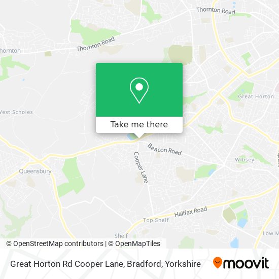 Great Horton Rd Cooper Lane, Bradford map