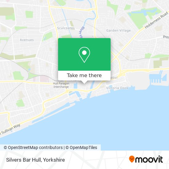 Silvers Bar Hull map