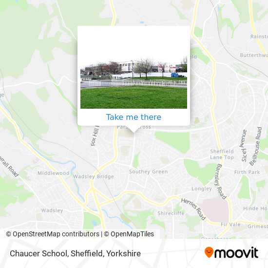 Chaucer School, Sheffield map