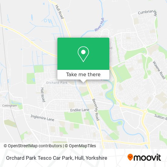 Orchard Park Tesco Car Park, Hull map