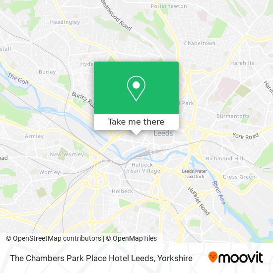 The Chambers Park Place Hotel Leeds map