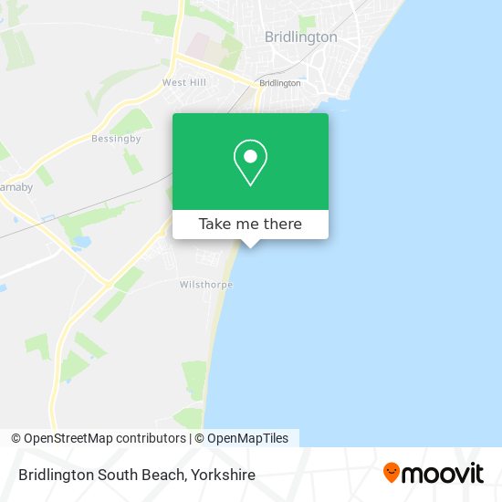 Bridlington South Beach map