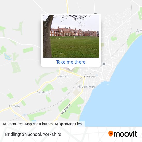 Bridlington School map