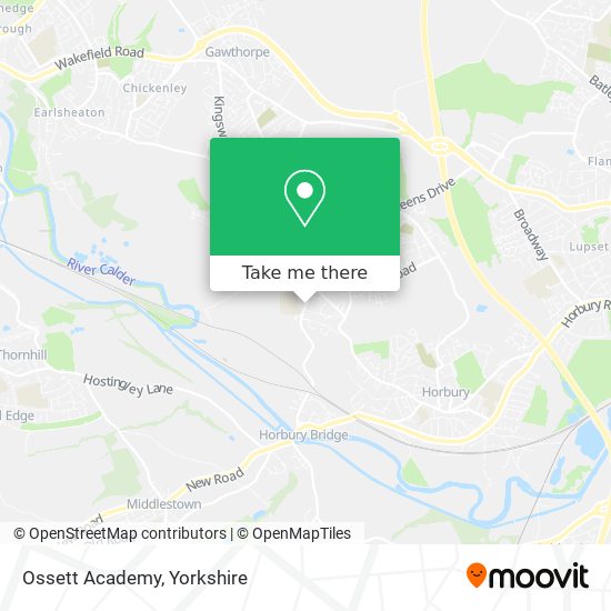 Ossett Academy map