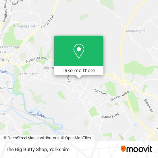 The Big Butty Shop map