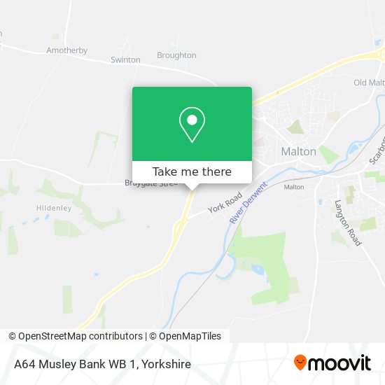 A64 Musley Bank WB 1 map