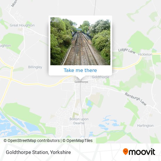 Goldthorpe Station map