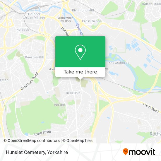 Hunslet Cemetery map