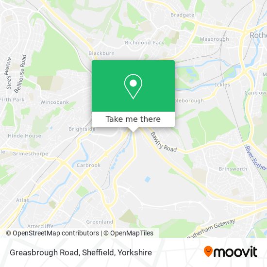Greasbrough Road, Sheffield map