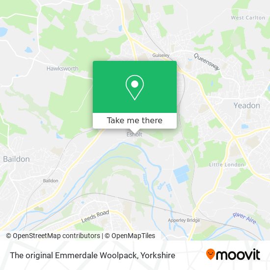 The original Emmerdale Woolpack map