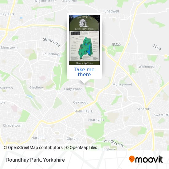 Roundhay Park map