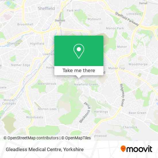 Gleadless Medical Centre map