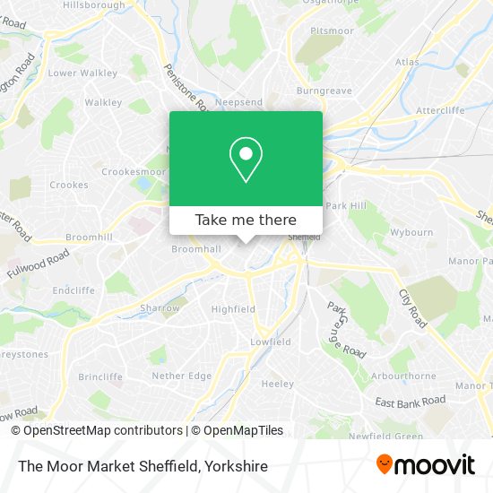 The Moor Market Sheffield map