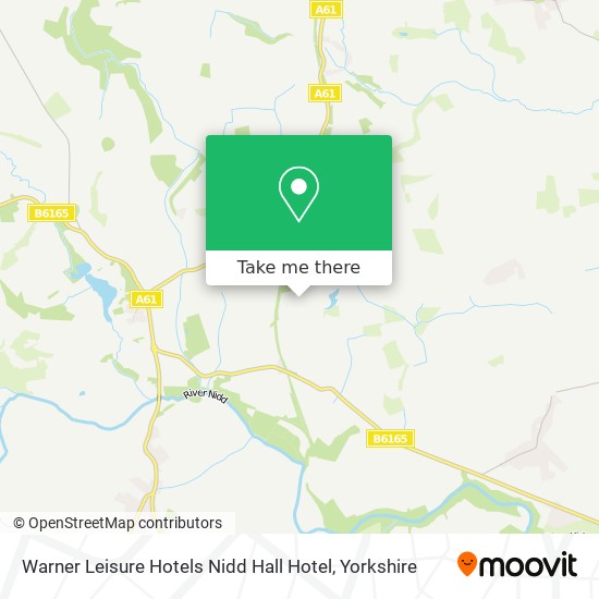 Warner Leisure Hotels Nidd Hall Hotel map