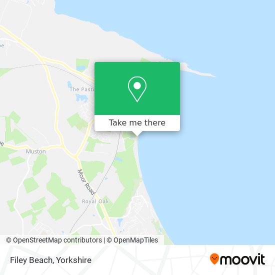 Filey Beach map