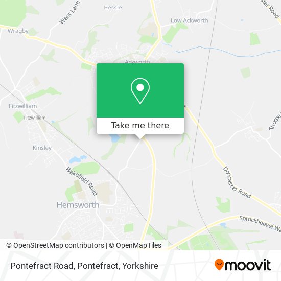 Pontefract Road, Pontefract map