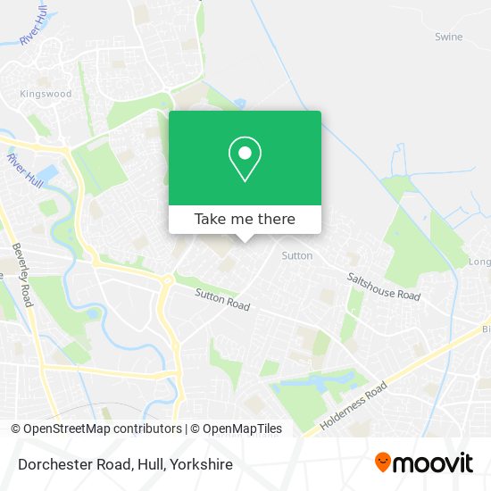 Dorchester Road, Hull map