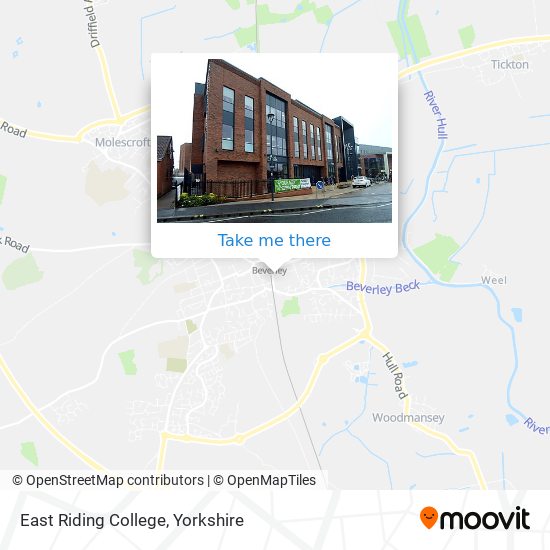 East Riding College map