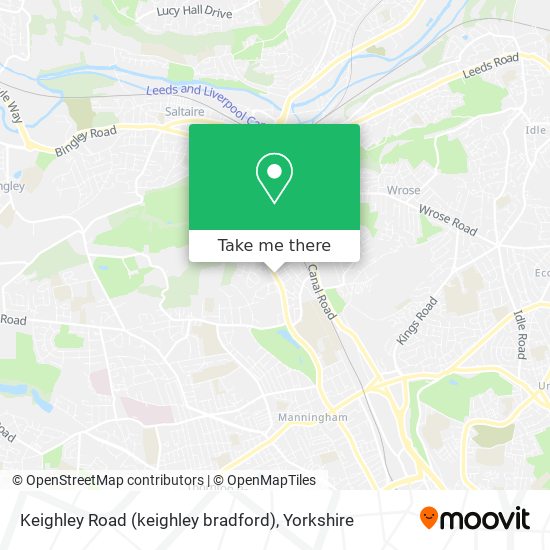Keighley Road (keighley bradford) map