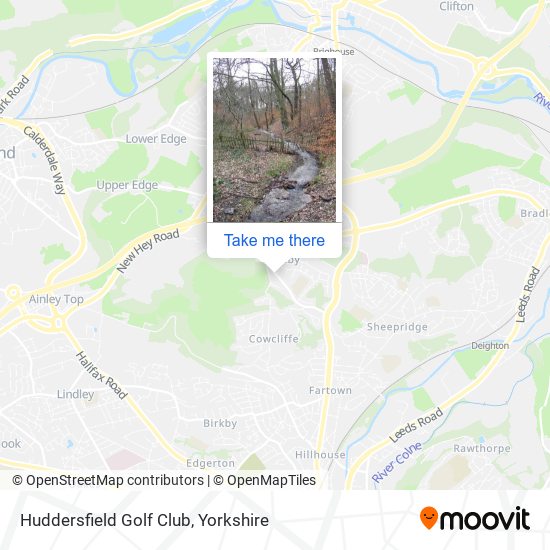 Huddersfield Golf Club map