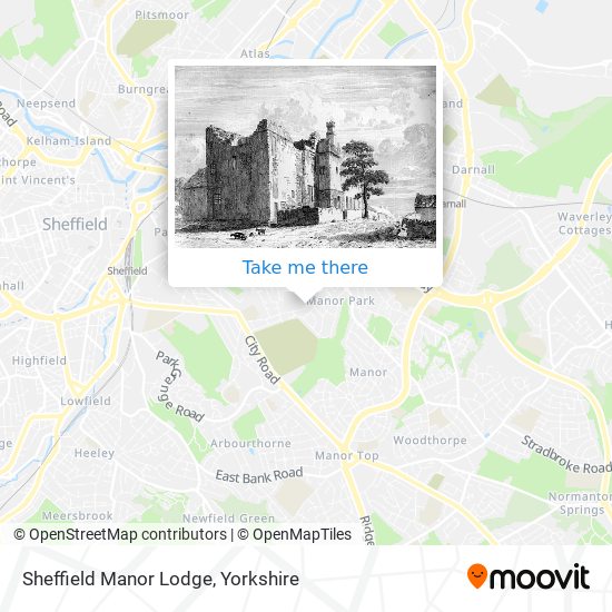 Sheffield Manor Lodge map
