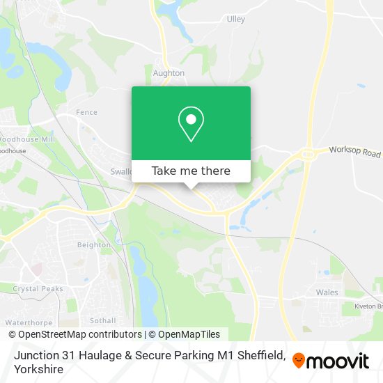 Junction 31 Haulage & Secure Parking M1 Sheffield map
