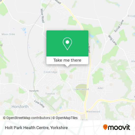 Holt Park Health Centre map