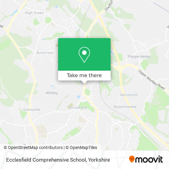 Ecclesfield Comprehensive School map