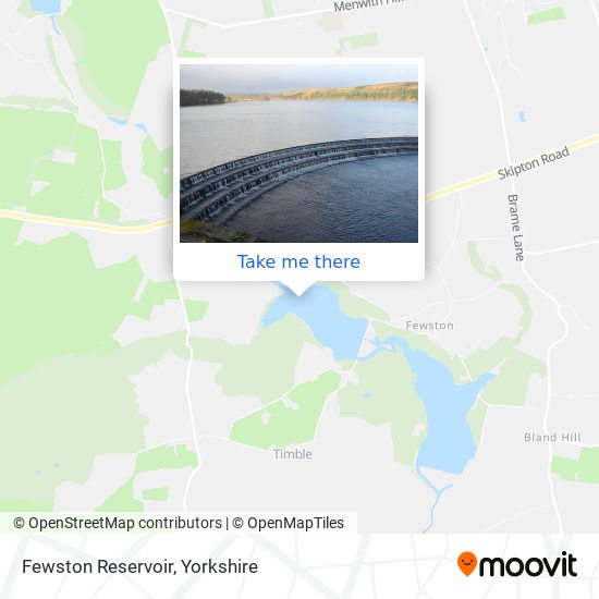 Fewston Reservoir map