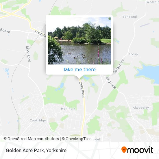 Golden Acre Park map