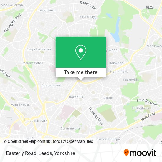 Easterly Road, Leeds map