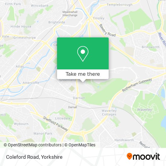 Coleford Road map