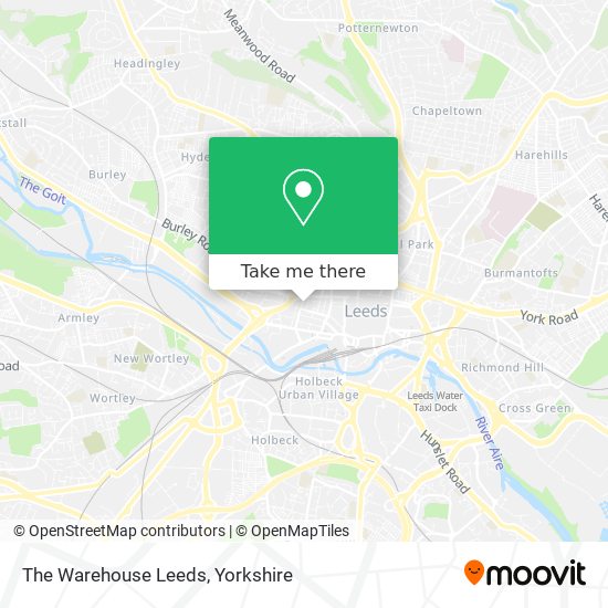 The Warehouse Leeds map