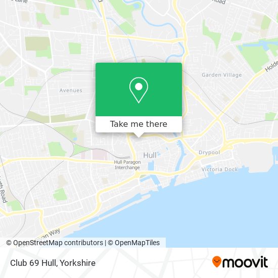 Club 69 Hull map