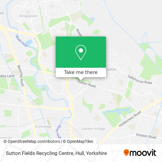 Sutton Fields Recycling Centre, Hull map