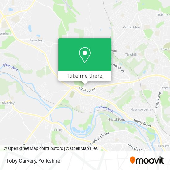 Toby Carvery map