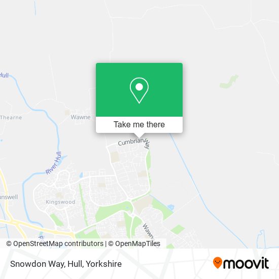 Snowdon Way, Hull map