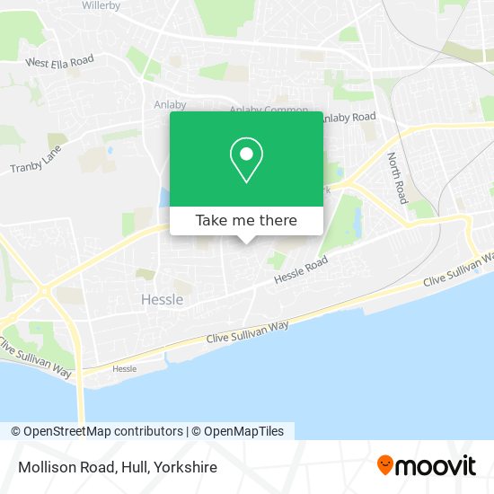 Mollison Road, Hull map