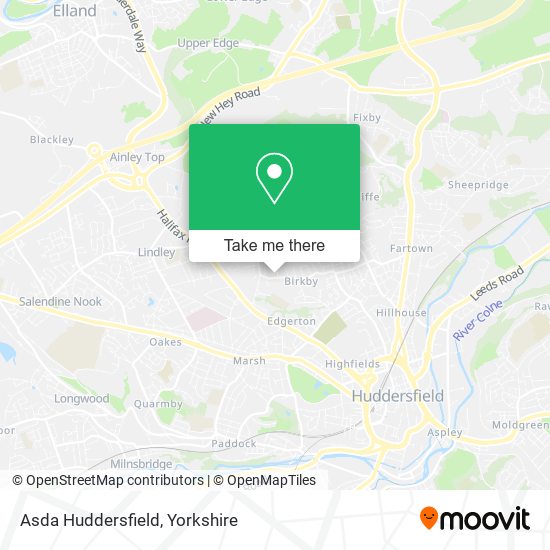 Asda Huddersfield map