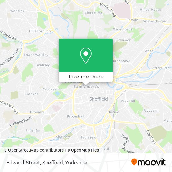 Edward Street, Sheffield map