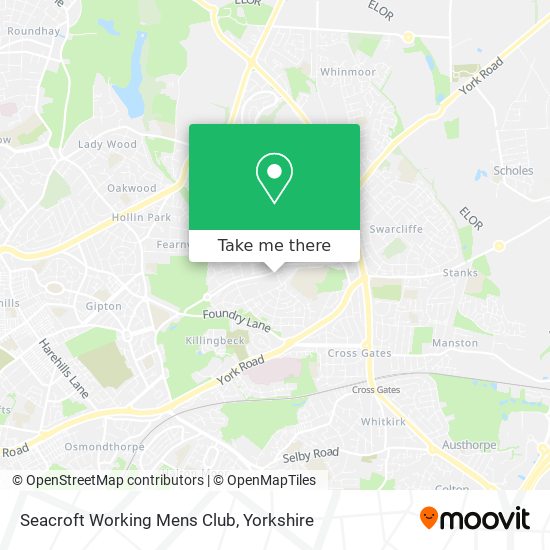 Seacroft Working Mens Club map