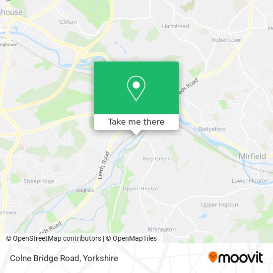 Colne Bridge Road map