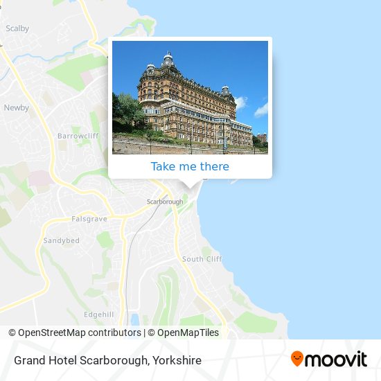 Grand Hotel Scarborough map