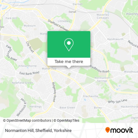 Normanton Hill, Sheffield map