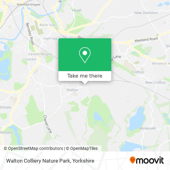 Walton Colliery Nature Park map